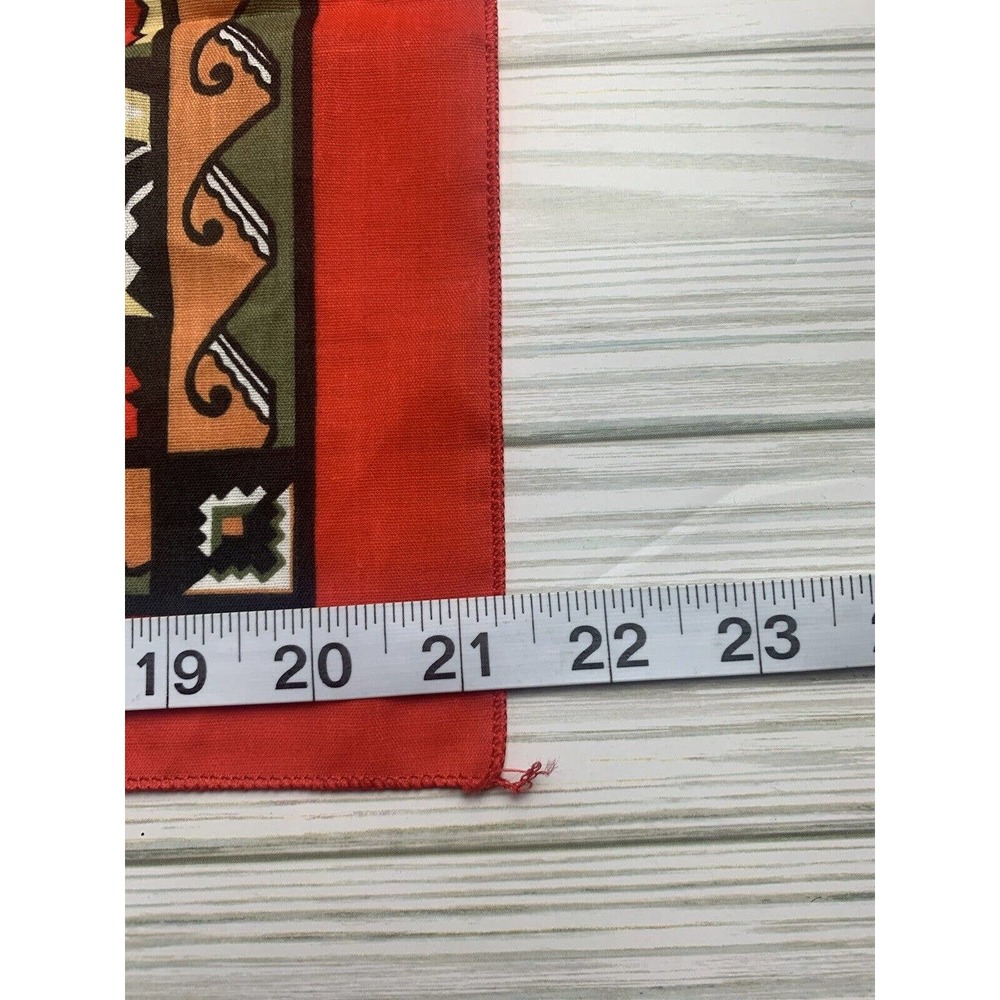 Vintage Wamcraft Bandana Kerchief Head Wrap Native Southwest Design USA MADE - Picture 6 of 12